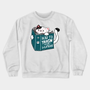 Reading cat - Cute Crewneck Sweatshirt